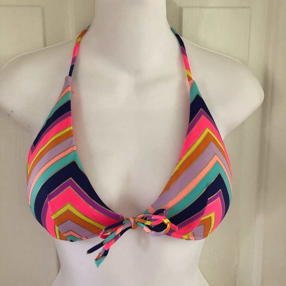 Victoria’s Secret Colorful Bikini Top Size Small
